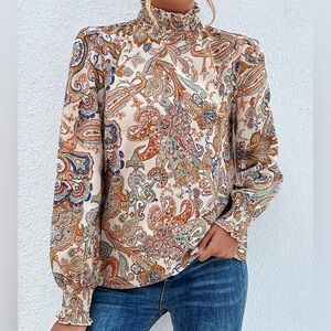 NWOT Paisley Blouse